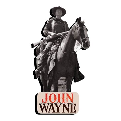 John Wayne Riding Horse Funky Chunky Magnet